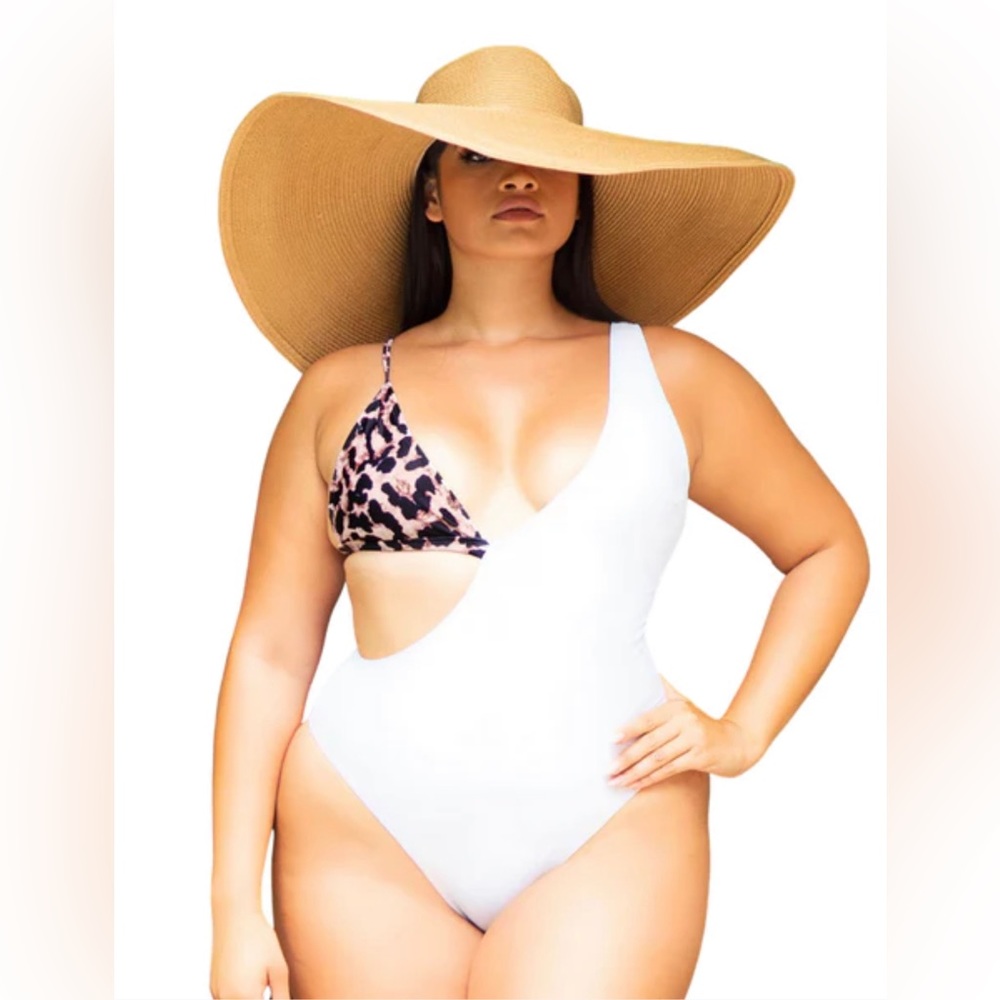 Sexy one piece swimsuit.